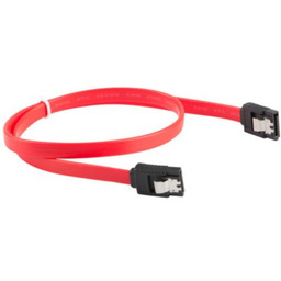 Lanberg kabel SATA III 0.3m F/F czerwony