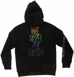 bluza męska FALLEN STAKED PO HOODIE Black/Rainbow