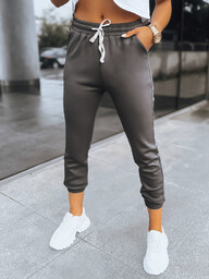 Spodnie damskie dresowe joggery MORELO szare Dstreet UY1582-XL/XXL