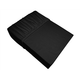 Greno Prześcieradło jersey 100x200 czarne z gumką Bielbaw