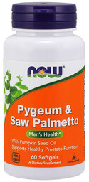 NOW Pygeum&Saw Palmetto 60caps