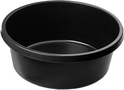 Kastra budowlana okrągła 14L, czarna