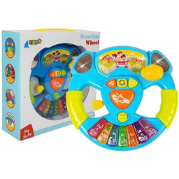 Interaktywna Kierownica Dla Niemowląt Pianinko Dźwięk Światła
