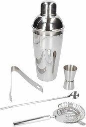 Zestaw barmański 5 el - shaker 750 ml
