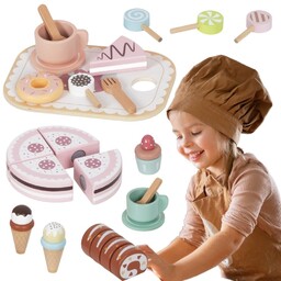 Tooky Toy Sweet Cake Drewniany Zestaw Słodkości