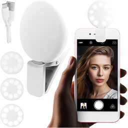 Lampka LED Alogy Mini Selfie Ring Klips