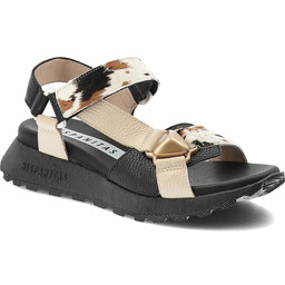 Hispanitas Sandały damskie, cholewka ze skóry naturalnej paskowa