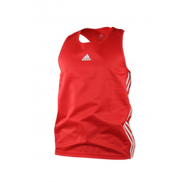 Koszulka bokserska Adidas Iba Czerwony/Biały Rozmiar: S
