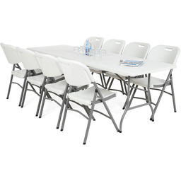 Zestaw mebli cateringowych 244 cm 8+1