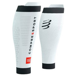 COMPRESSPORT Opaski kompresyjne na łydki R2V3 white/black