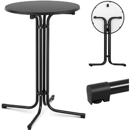 Stół stolik barowy okrągły wysoki składany śr. 70