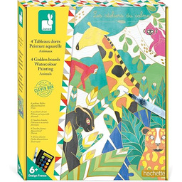 Janod J07959 Złote malarstwo akwarelowe, zwierzęta, wielokolorowe