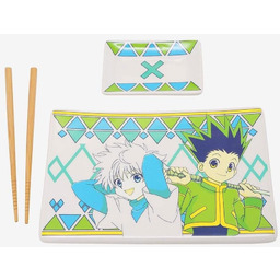 Ceramiczny zestaw sushi Hunter x Hunter z pałeczkami