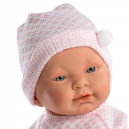 Lalka Llorens Bobas Sofia różowy sweterek 45 cm