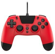Gioteck VX4 Wired do PS4, PCPrzewodowy Czerwony Gamepad