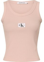Calvin Klein Jeans Top damski Kobiety Bawełna różowy