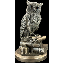 figurka OLBRZYMIA SOWA MĄDROŚCI NA KSIĄŻKACH VERONESE (WU75033A1)