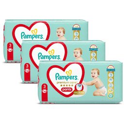 Zestaw Pampers Premium Care Pieluchomajtki, rozmiar 3, 48