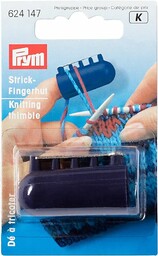 Prym Plastikowy Naparstek Dziewiarski Z 4 Prowadnicami Przedzy,