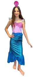Strój Syrenka ST822 122/128 z opaską Syrenki Mermaid