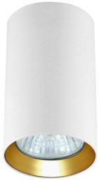 Oczko białe z złotym ringiem MANACOR 9 cm