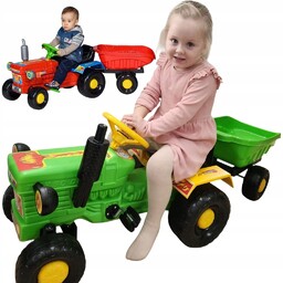 Traktor Na Pedały Ogromny Traktorek Przyczepka Duży