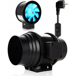 Wentylator Rurowy 100MM Wentylator Łazienkowy Kanałowy