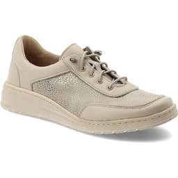 Wasak Półbuty damskie, cholewka skóra naturalna elementy materiałowe