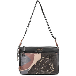 Anekke Brązowa Torebka Elegancka Listonoszka Damska