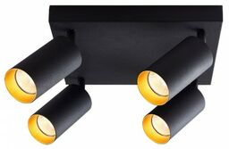 Kinkiet lampa poczwórna GU10 ERIS GOLD IV ruchoma