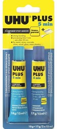 Uhu, klej epoxydowy, 2x15 ml