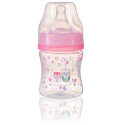 402/02 BUT.A/KOL SZEROKA 120ML RÓŻOWA BabyOno