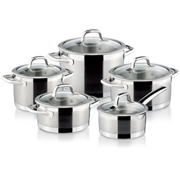 Tescoma Komplet garnków PRESIDENT, 10 części, stal 1810,