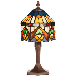 Artistar Lampa stołowa tiffany JAMILIA, multikolor, salon /
