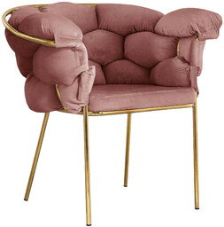 Krzesło tapicerowane BLOOM różowe