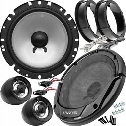 Mocne Głośniki Samochodowe Kenwood 165MM 300W 16,5CM