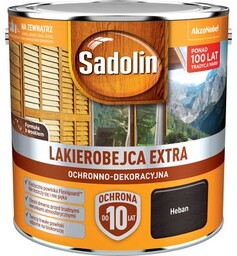Lakierobejca Ochronno-Dekoracyjna Extra Heban 2,5 l Sadolin