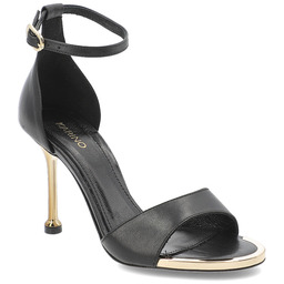 Karino Sandały damskie, cholewka ze skóry naturalnej