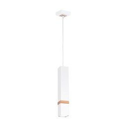 Lampa wisząca nowoczesna VIDAR I biały szer. 8cm