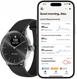 Withings Scanwatch Light Zegarek 37MM Pomiar Pulsu SPO2