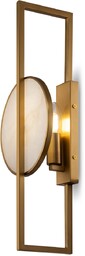 MARMO Lampa ścienna kinkiet złota marmur H48cm 40W