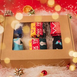 3 PACK Zestaw Prezentowy Magia Świąt, Kolorowe Skarpetki