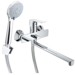 SOTBE NEA bateria wannowa ścienna z długą wylewką