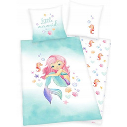 Pościel Syrenka Arielka Komplet Pościeli 140x200 Różowa Poszewka