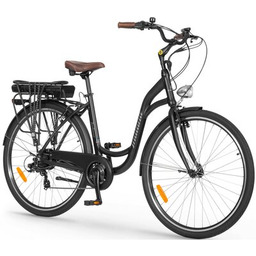 INDIANA Rower elektryczny E-City D19 28 cali Czarny