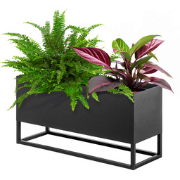 Kwietnik z doniczką 60x30cm czarny