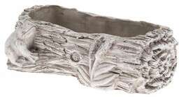 Doniczka betonowa Pień żaba, 27 x 8,5 x