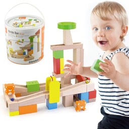 Viga Toys VIGA Drewniany Tor Zjeżdzlania na kulki