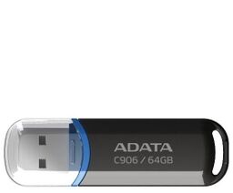 MEMORY DRIVE FLASH USB2 64GB/BLACK AC906-64G-RBK A-DATA