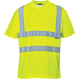 - T-shirt ostrzegawczy - żółty 2XL